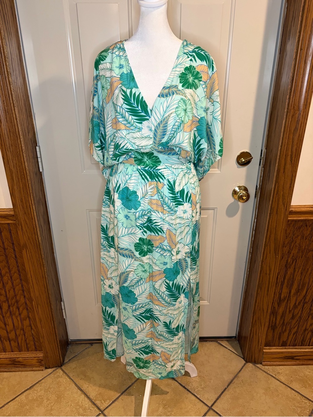 Cupshe Tropical Floral Maxi Dress -L | Resort Vacation Dress | New Never Worn